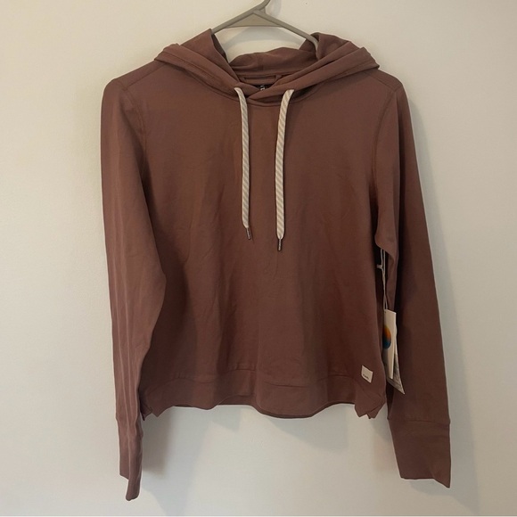 NWT Vuori Women’s Halo Essential Hoodie Cardamom Heather - Picture 3 of 6